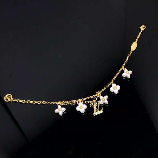 [Rosla Jewelry]LOGO 6 MOTIF STAR AND SUN GOLD BRACELET